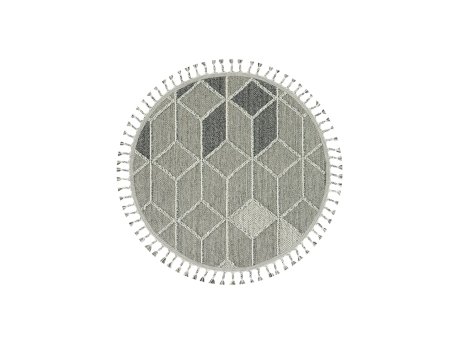 Conceptum Hypnose Elit 03 Sivi okrugli tepih 100 cm (860BLN1314)