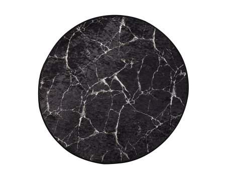 Conceptum Hypnose Marble Multicolor okrugli tepih crno- bele boje 100 cm (882CHL1091