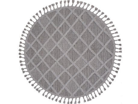 Conceptum Hypnose Beverly 2264 Sivi okrugli tepih 100 x 100 (614CCL1740)