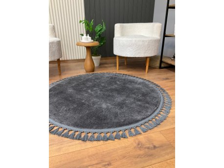 Conceptum Hypnose Okrugli tamno sivi teoih 1414 100 x 100 (514SRZ1425)