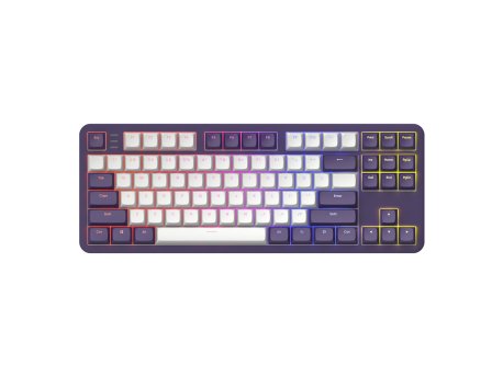 Dark Project ALU87A Violet/White - Mechanical Gaming Keyboard (ANSI)