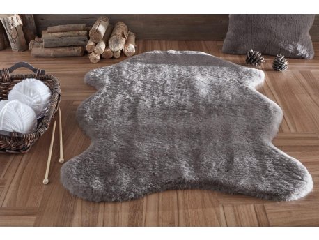 Conceptum Hypnose Faux Fur Tamno siva staza - tepih 100 x 140 (652MRN1121)