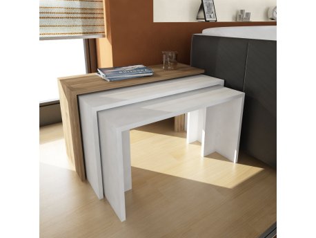 HANAH HOME Cango White Walnut set stolova