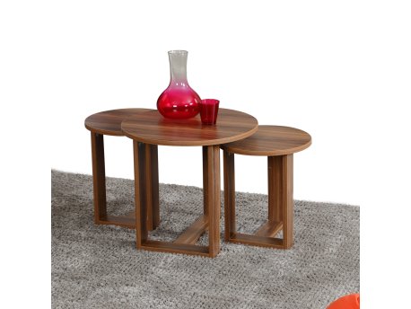 HANAH HOME Mira Walnut set stolova