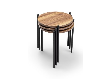 HANAH HOME Yuvarlak Zigon Set stolova
