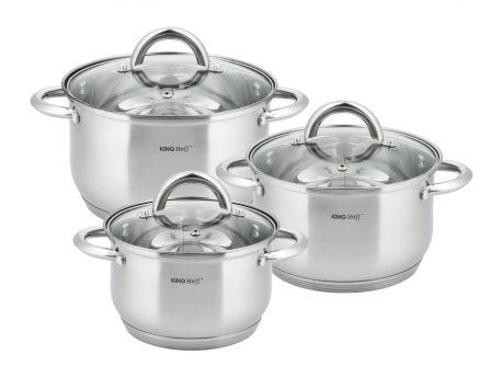 KINGHOFF KH4446 SET ŠERPI 1/3 INOX 6 DELOVA