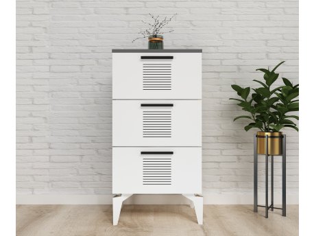 HANAH HOME Asimo H Anthracite White