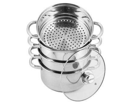 KINGHOFF KH3319 SET ŠERPI 4/1 ZA KUVANJE NA PARI 5L 24CM