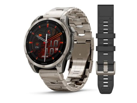 GARMIN Fenix 8 47, AMOLED, Sapphire, Titanium Band (010-02904-40)