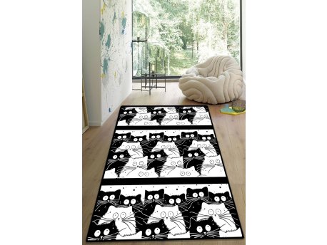 Conceptum Hypnose Multicolor tepih sa printom White Cats 100 x 150 (959CHL2276)