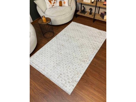 Conceptum Hypnose Tepih u belo - braon boji Yıldız Bambu 100 x 200 (514SRZ1977)