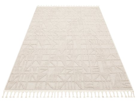 Conceptum Hypnose Tepih u krem boji Yeni Bukle Geometrik 100 x 200 (514SRZ2109)