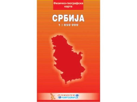 MILENIJUM SKOLSKA KARTA SRBIJE FIZ-GEO 45