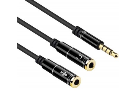 VELTEH 4 polni 3.5mm M na 2F razdelnik KT-AUS-21