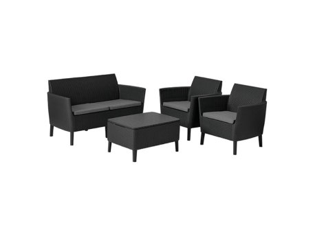 CURVER Baštenska garnitura Salemo Grafit CU 253220