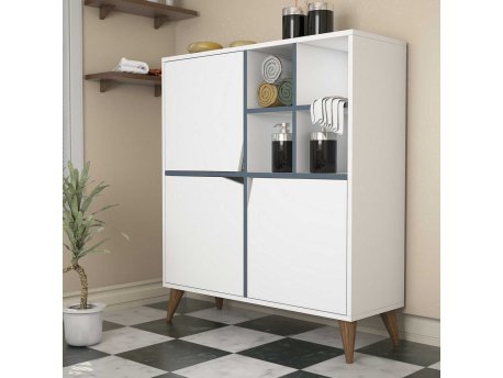 HANAH HOME Pulse White Blue komoda