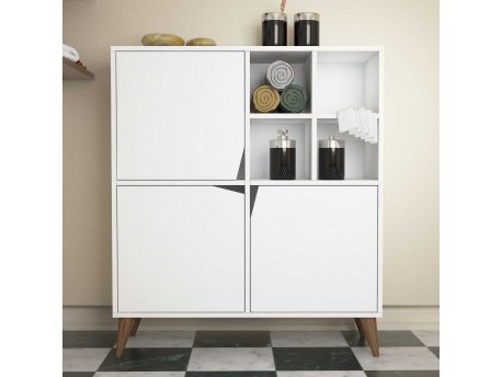 HANAH HOME Pulse White White komoda