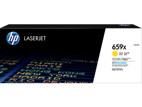 HP 659X High Yield Yellow Original LaserJet Toner Cartridge, W2012X