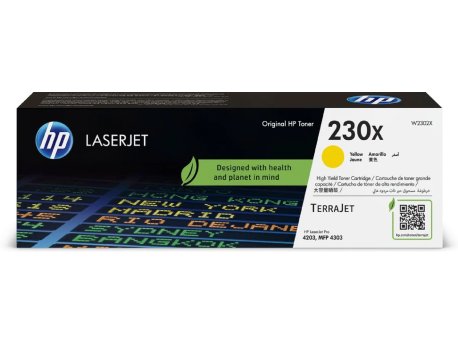 HP 230X Yellow Original LaserJet Toner Cartridge, W2302X