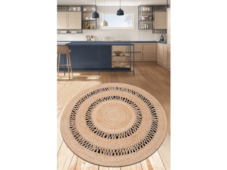 Conceptum Hypnose Jute Cap 120 okrugli multicolor tepih 120 cm (287CHL2417)