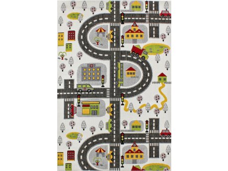 Conceptum Hypnose Trafik White Dečiji tepih 120 x 170 (690CCL1159)