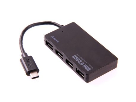 Xwave USB HUB C241 13cm,Tip-C na USB,4-port na USB3+3xUSB2.0