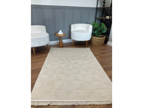 Conceptum Hypnose Dizayn Kare Beige tepih 120 x 180 (514SRZ1790)