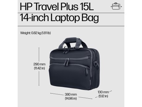 HP Travel Plus torba za laptop, 14 inča, plava (A2CE2AA)