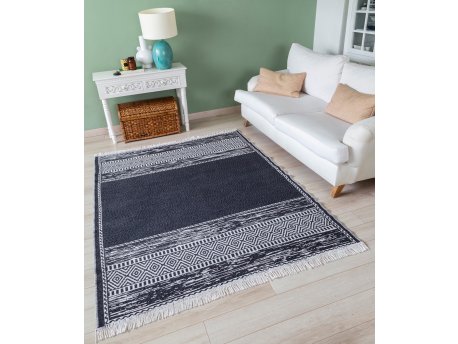 Conceptum Hypnose Tepih 23003A White Black 120 x 180 (932ELT1252)