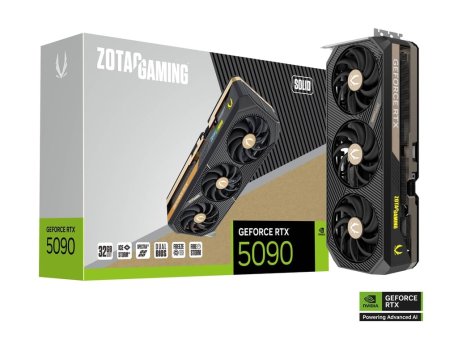 ZOTAC GeForce RTX 5090 SOLID 32GB GDDR7 512bit ZT-B50900D-10P