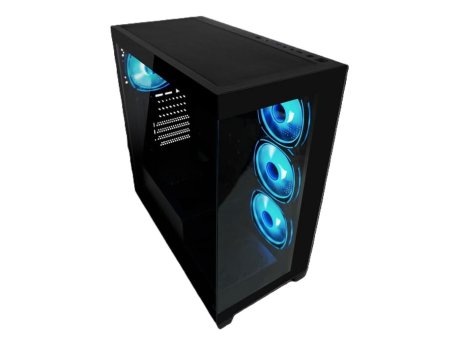 LC POWER Seamless X LC-715B-ON Black mid tower kućište