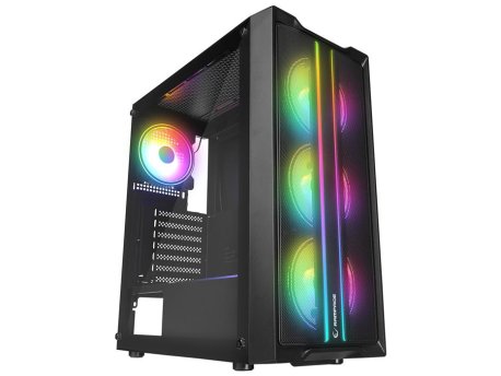 RAMPAGE Slider Mesh LED Strip Black Mid Tower kućište