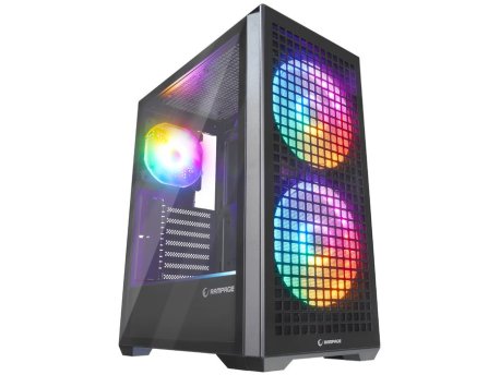 RAMPAGE Gyra V1 Black Mesh Mid Tower kućište