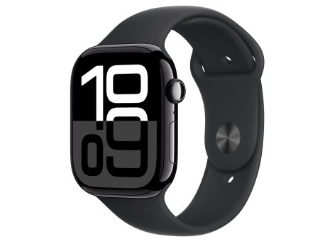APPLE Watch S10 GPS 46mm Jet Black Alu Case with Black Sport Band - S/M (mwwp3qv/a)
