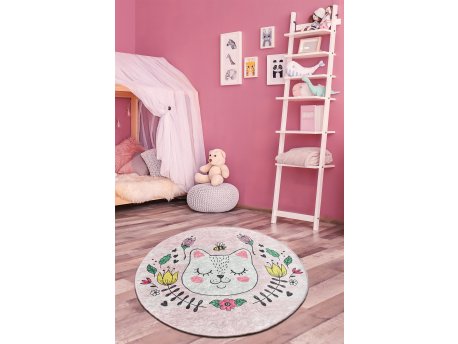 Conceptum Hypnose Okrugli multicolor tepih Sophie Pink 140 cm (876CHL1197)