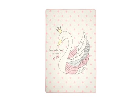 Conceptum Hypnose Tepih za devojčice sa printom Swan 140 x 190 (876CHL1080)