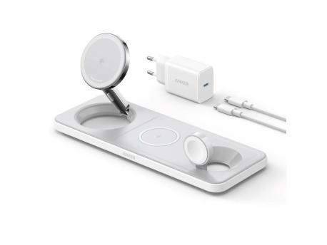 ANKER MagGo Wireless Charging Station 15W, 3-in-1 Pad (B25M1321)