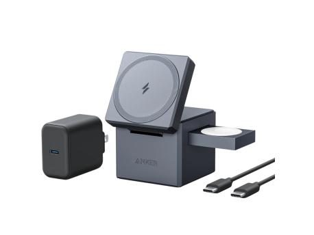 ANKER 3-in-1 Cube with MagSafe B2B Black (Y1811G11)