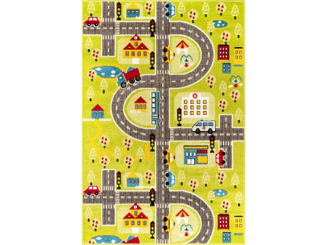 Conceptum Hypnose Dečiji tepih Trafik Green 140 x 200 (690CCL1113)