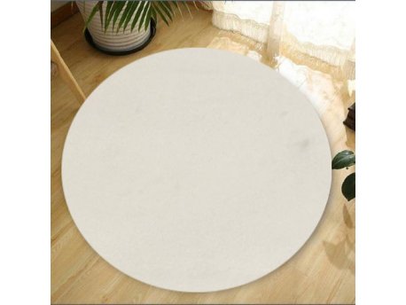 Conceptum Hypnose Okrugli tepih Plush White 150 cm (202BLY1355)