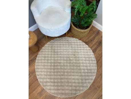Conceptum Hypnose Okrugli tepih Puffy Bubble Beige 150 x 150 (514SRZ1669)