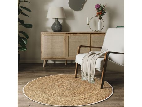 Conceptum Hypnose Okrugli krem tepih Woopamuk521 150 x 150 (599HFT5389)