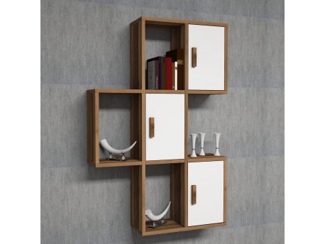 HANAH HOME Flora Walnut White