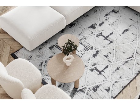 Conceptum Hypnose Tepih staza (98x200) 65284 Meridyen Black White
