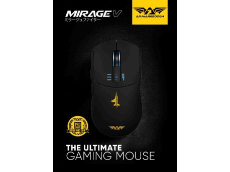 ARMAGGEDDON Mirage V Wireless/BT Gaming Mouse Black