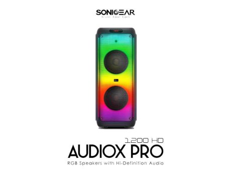 SONIC GEAR AudioX Pro 1200HD 110W RMS RGB Bluetooth