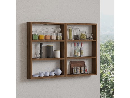 HANAH HOME Hexa Walnut