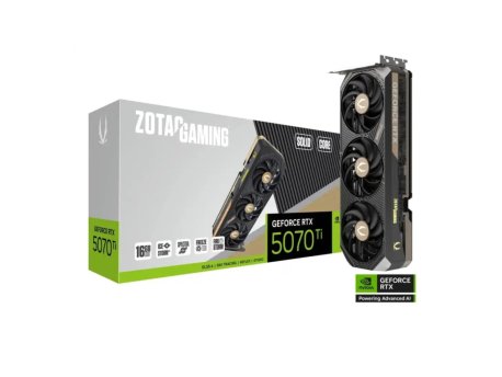 ZOTAC GAMING GeForce RTX 5070 Ti SOLID CORE 16GB DDR7 256bit ZT-B50710D2-10P