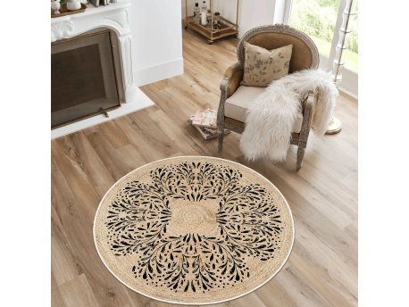 Conceptum Hypnose Okrugli krem tepih Woopamuk473 180 x 180 (599HFT4855)