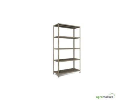 ANEMOS Metalna polica KIT 188 x 100 x 40 cm 5 x 65 kg - siva OUTLET